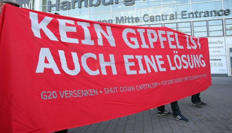 Protestieren Gegen Gipfel