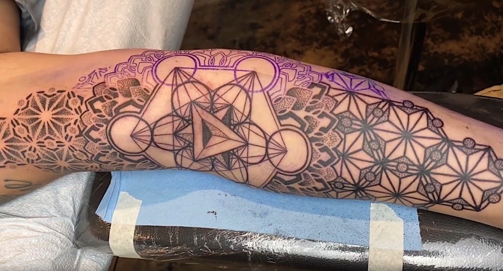 Geometrische Tattoos